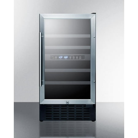 18 Inches Wide Built-In Wine Cellar  Standard  black
