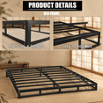 4 Inch Height Full Size Box Spring Mattress Foundation with Cover ...