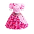 thumbnail image 1 of Déguisement de Montée de Bridget Rouge pour Filles Reine des Cœurs Robe Rose avec Perruque Déguisement Rouge pour Enfants pour l'Halloween Robe de Princesse Rouge, 1 of 6