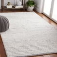 thumbnail image 2 of SAFAVIEH Martha Stewart Natura Striped Area Rug, Ivory/Light Grey, 4' x 6', 2 of 8