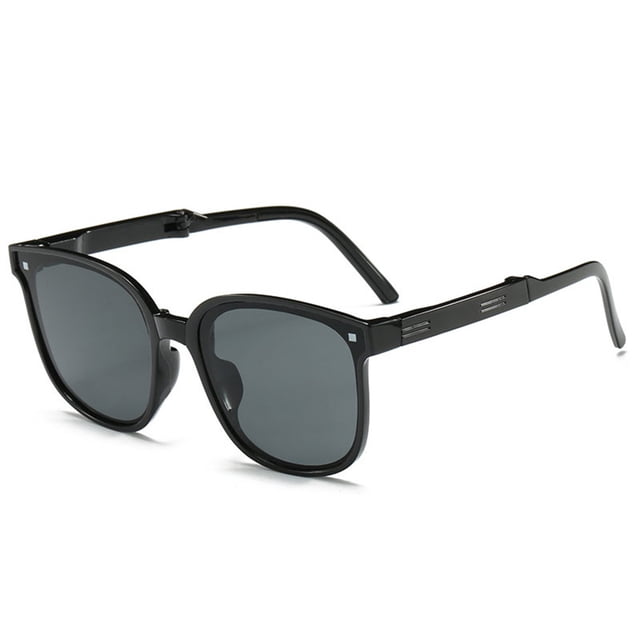 CSChome Foldable Sunglasses Children Sunglasses Foldable Strong Hinge UV Transparent Clear View Easy Storage Photo Prop Decorative Collapsible