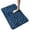dark blue, variant on QHUDLV Super Absorbent Memory Foam Bath Mat, Anti-Slip Cobblestone Pattern Rug