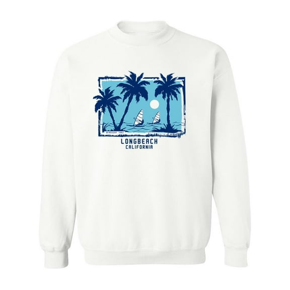 Long Beach, California. Sweatshirt Men -Image by Shutterstock, Male XX-Large