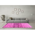 thumbnail image 3 of Ahgly Company Indoor Round Abstract Pink Contemporary Area Rugs, 7' Round, 3 of 4