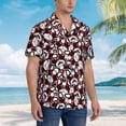 thumbnail image 2 of Lsque French Bulldog1 pattern Hawaiian Shirt for Men, Unisex Summer Beach Casual Short Sleeve Button Down Shirts-Medium, 2 of 9