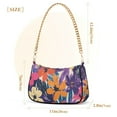 thumbnail image 3 of FORMRS Womens Shoulder Bag with Chain Strap Clutch Purse Cute Tote Handbag, Colorful Painted Flowers Pattern, 3 of 7