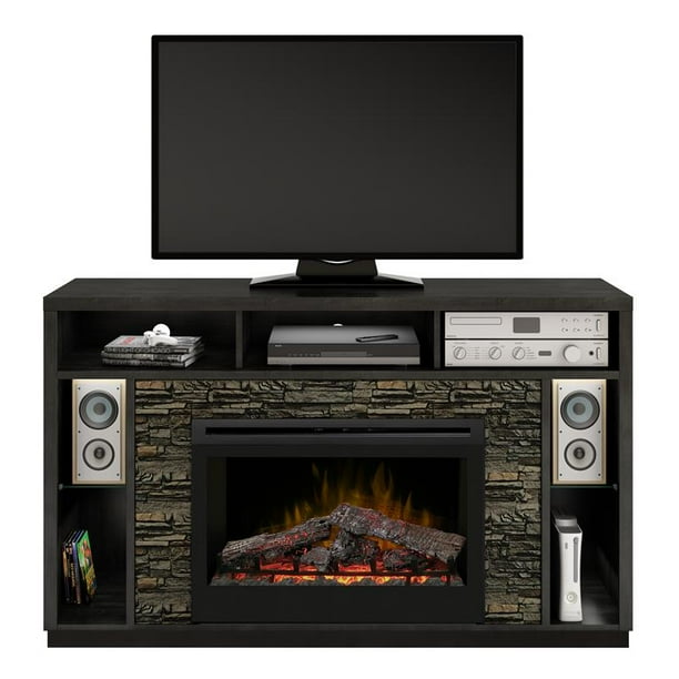Dimplex Joseph Media Console Electric Fireplace With Logs