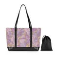 thumbnail image 7 of FORMRS Canvas Laptop Tote Bag for Women with 15.6" Computer Compartments Shoulder Handbag, Pastel Pink Marble Pattern, 7 of 7