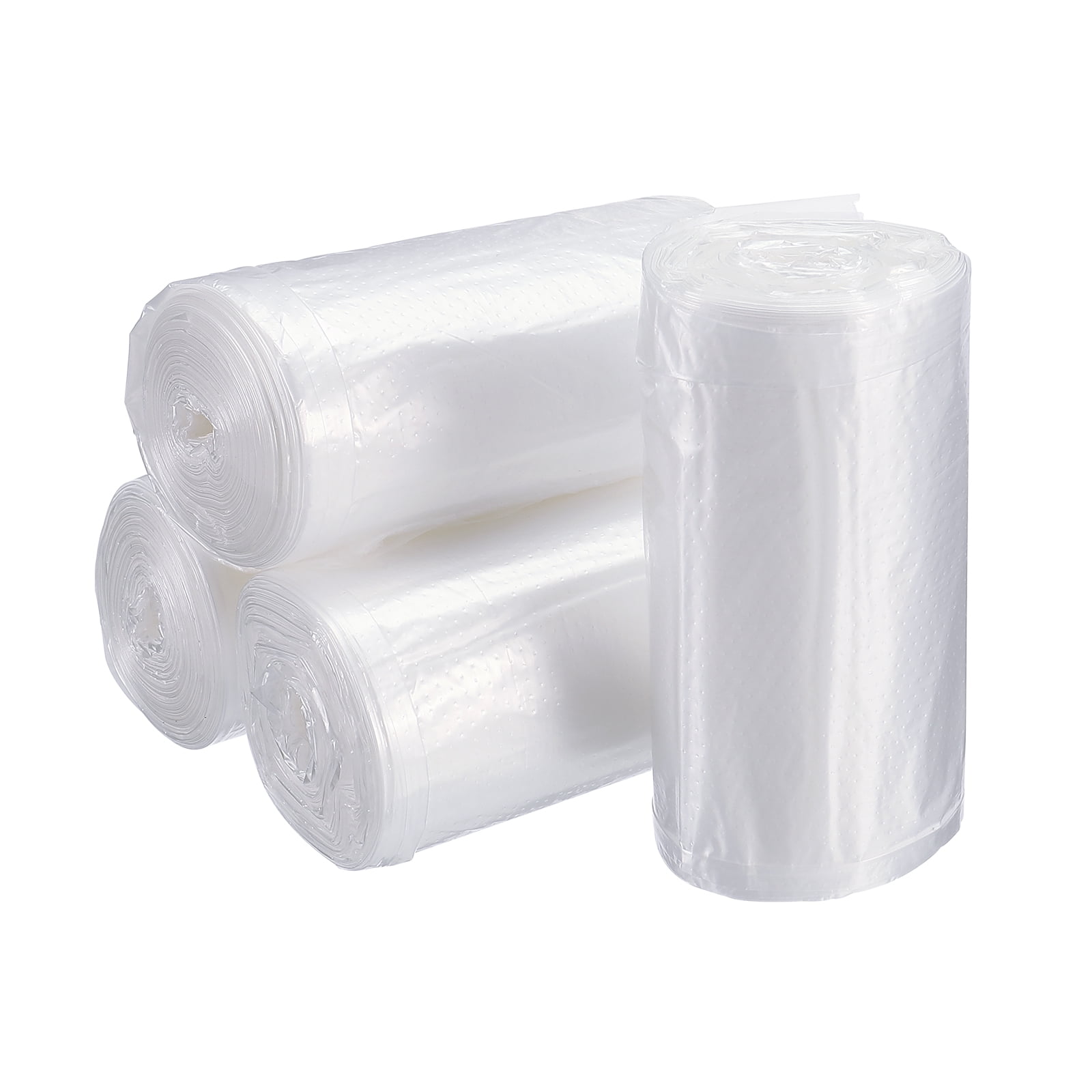 Uxcell Small Plastic Trash Bags 0.5 Gallon Garbage Bags White, 6 Rolls
