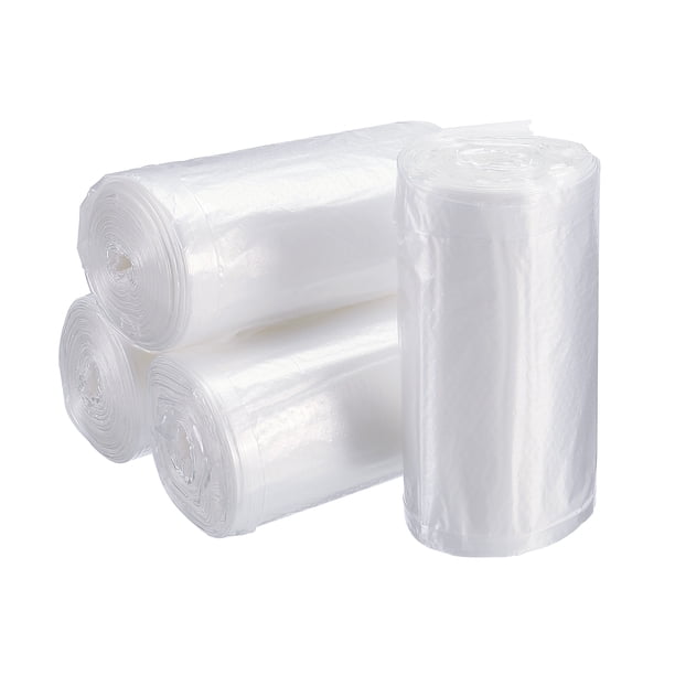 Bolsas de Basura Plásticas Pequeñas Uxcell de 0.5 Galones, Blancas, 6 Rollos / 180 Cuentas