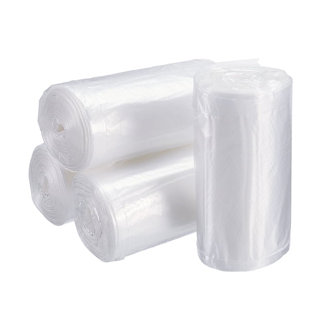 Bolsas de Basura Plásticas Pequeñas Uxcell de 0.5 Galones, Blancas, 6 Rollos / 180 Cuentas