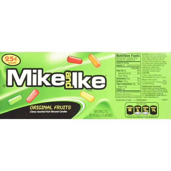 Mike and Ike Original Fruits (1 Box of 24 - .78oz Individual Packs) SHO8