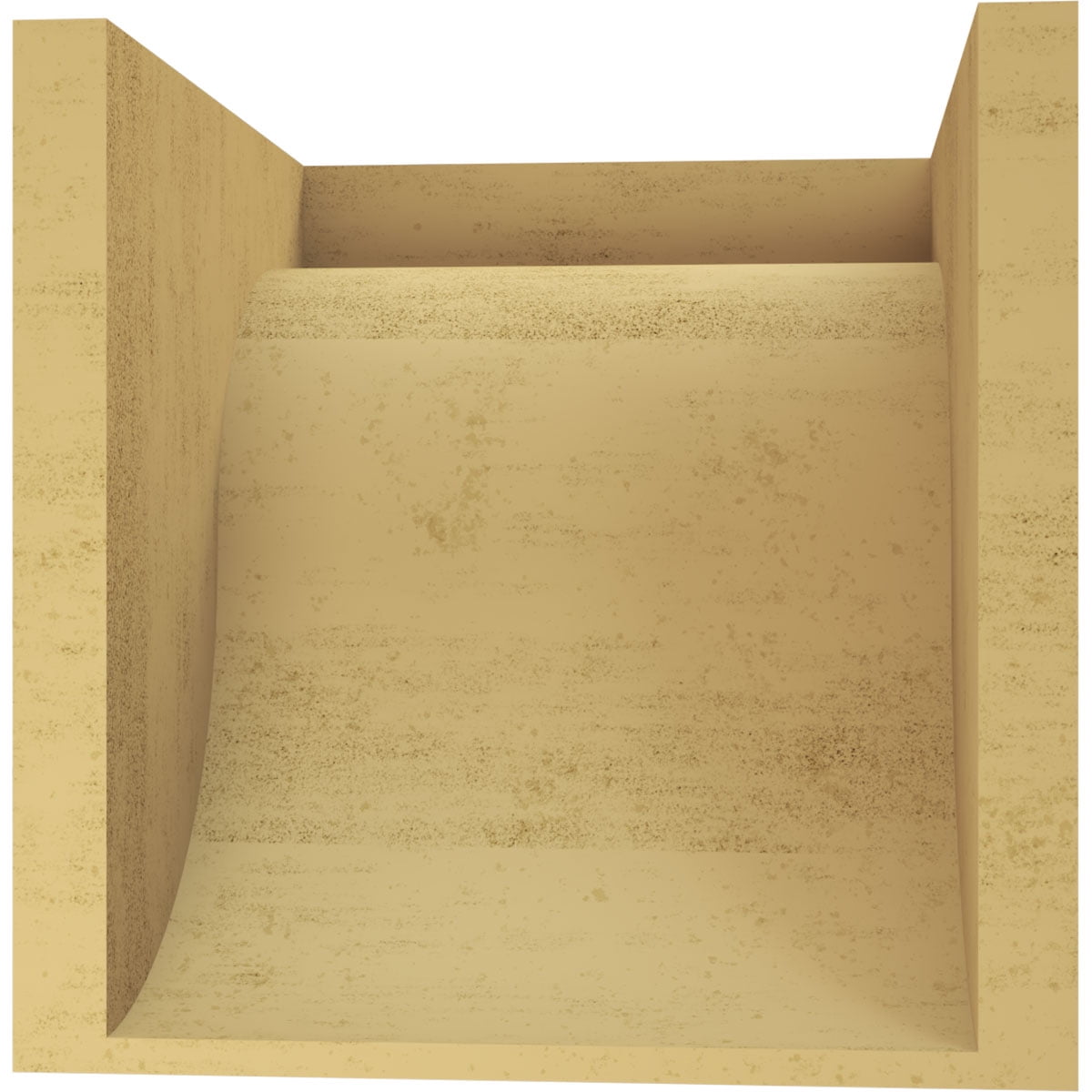 11"W x 11"D x 11"H Wide Del Monte Rough Cedar Woodgrain TimberThane Corbel, Primed Tan