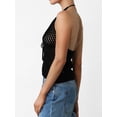 thumbnail image 3 of Biezeib Women Knit Vest, Sleeveless Halter Top Backless Tie-up Hollowed Summer Clubwear for Party, 3 of 6