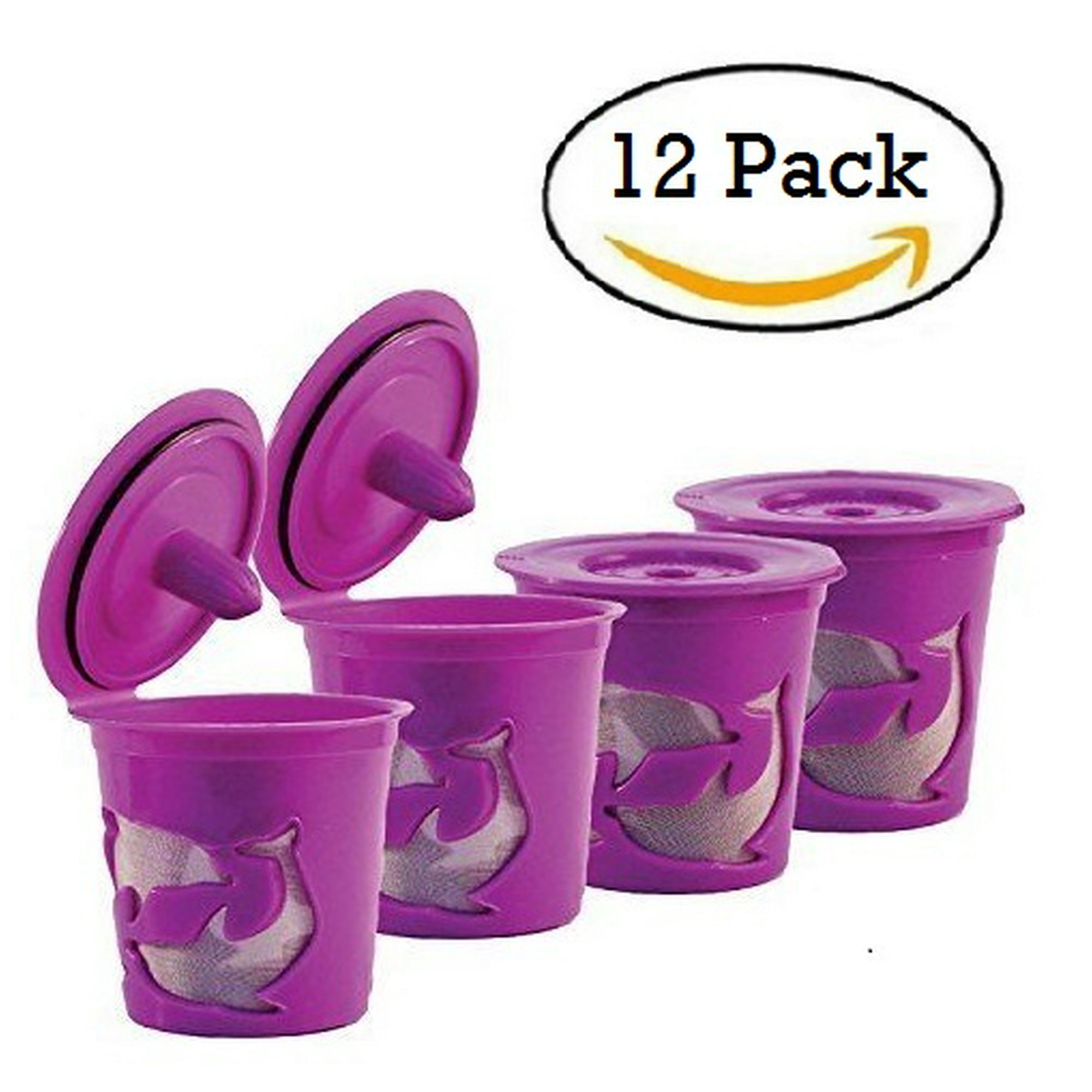 Reusable Keurig Coffee Filter Refillable K Cup Pod 12 Capsules Walmart
