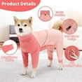 thumbnail image 4 of HQREA Dog Onesie After Spay Neuter Long Sleeve Dogs Recovery Body Suits for Female, 4 of 6