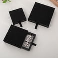 thumbnail image 3 of Estuche de almacenamiento Sonducket Suministros de joyería Caja de aretes transparente Negro, 3 of 6