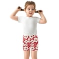 thumbnail image 5 of joogoo Elegant Flowers-g1 Girls Lined Shorts Bike Dance Bottoms 5T, 5 of 7