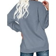 thumbnail image 3 of Rosvigor Sweatshirts for Women Henley Shirts Casual Long Sleeve Ribbed Tunic Button Up Tops, 3 of 6