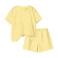 thumbnail image 4 of NAISIBABY Outfit Sets for Girls,Daisy Print Short Sleeve T-Shirt and Shorts Summer 2PC Casual Clothes Yellow Size 7, 4 of 6