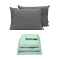 thumbnail image 1 of Sabanas Queen Size Softy Menta + Almohada 2-Pack, 1 of 8