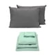 thumbnail image 1 of Sabanas King Size Softy Menta + Almohada 2-Pack, 1 of 8