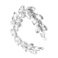 thumbnail image 3 of Rhinestone Chain, Craft Rhinestone Chain Eye Catching Glossy Face Safe Durable  For Weddings Birthdays For Special Events Golden Champagne,White, 3 of 8