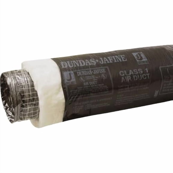Dundas Jafine Insulated Flexible Duct Black Jacket - Flexible, 4 in x 25 ft BPC425R6