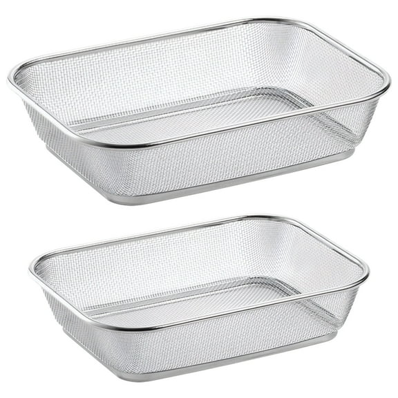 2 Pcs Stainless Steel Sink Drain Basket for Kitchen Cleaning Fruits, Vegetables, Dishes