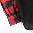 thumbnail image 7 of ZCFZJW Men's Plaid Button Up Blouse Top Patchwork Color Block Long Sleeve Lapel Collared Shirts Lightweight Thin Jacket Shirts with Pockets L, 7 of 7