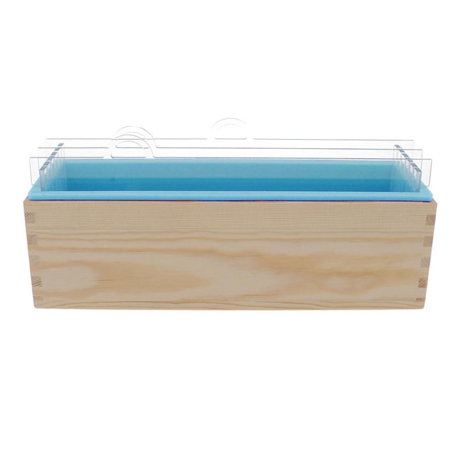 Divisores de de silicona de jabón de acrílico Caja de para herramienta de fabricación de jabón de bricoje Azul Macarena Molde de pan de jabón de silicona