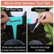iHomeGarden 2 Pack of 7 Tier Strawberry Planter Tower, Stackable Vertical Garden Planter with Wheels for Herbs Flowers Vegetables, Dark Gray