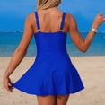 thumbnail image 6 of AnuYalue Swimsuit for Women Split Swim Dress Skirt Tummy Control Bathing Suit Solid Color Swimwear, 6 of 6