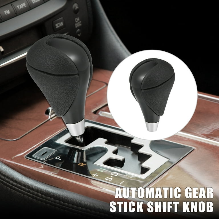 Unique Bargains Automatic Gear Shifter Knob For Toyota Camry 2007-2014 Plastic Faux Leather Automotive Gearbox Stick Shifter Lever Knob Black In The Floor Mats &amp; Liners Department At