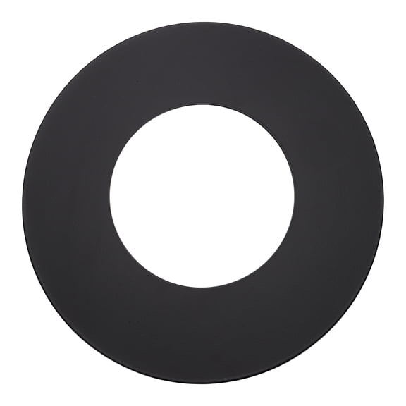 Uxcell 1Pcs Ceiling Medallion Can Converter for 5"/6" Recessed Can Light, Steel Flat Goof Trim Ring Downlight Hole Cover Plate for Chandelier Pendant Ceiling Lamp Decorative, Matte Black