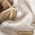 thumbnail image 6 of DriftAway Linen Curtains 72 Inches Long for Living Room Semi Sheer 2 Panels Farmhouse Natural Flax 3 Inch Rod Pocket Back Tab Boho Rustic Light Filtering Window Drapes for Bedroom Privacy Assured, 6 of 9