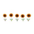 thumbnail image 2 of JWshufel Sunflower Car Dashboard Decorations Set of 5 Cute Spring Shaking Sunflower Ornaments for Car Interior Gift with Double Sided Tape for Secure Placement Suit for Home or Office Decor, 2 of 8