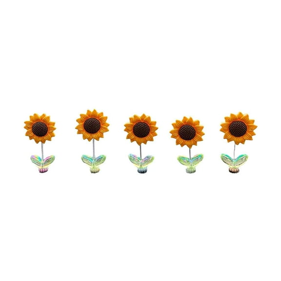 NSESSHome Ornaments Sunflower For Car Car Interior Ornament Car Mounted Spring Ornaments Car Rocking Ornament
