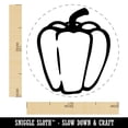 thumbnail image 2 of Sweet Bell Pepper Self-Inking Rubber Stamp Ink Stamper - Yellow Ink - Medium 1 Inch, 2 of 7