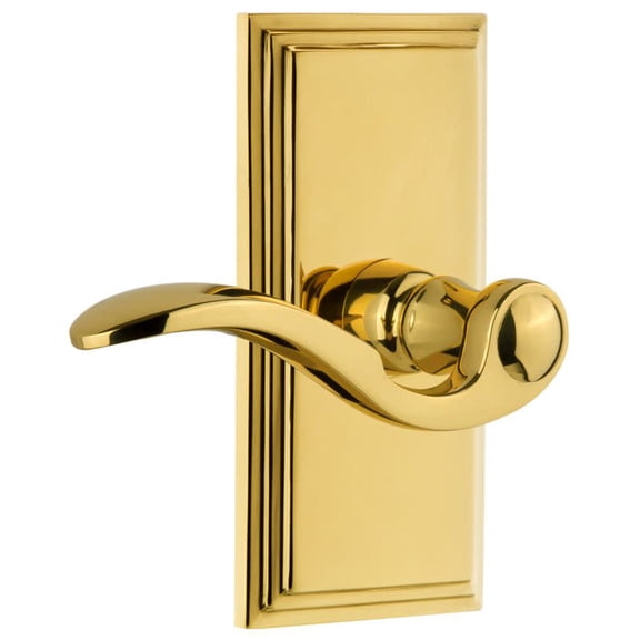 Grandeur Carbel_Prv_234_Rh Carre Solid Brass Rose Right Handed Privacy Door Lever Set -