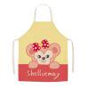 Delantal de lino de cocina con estampado de dibujos animados, impermeable, para el hogar, cocineros, baberos de limpieza Tmvgtek Para estrenar