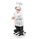 thumbnail image 1 of 1 miniestatua de resina de chef de estilo europeo para decoración de restaurantes, cafeterías y pastelerías (Chef con tetera)., 1 of 5