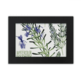 thumbnail image 1 of Acuarela de planta de flor de lavanda violeta Marco de Fotos de escritorio imagen Arte Negro Pintura 5x7 pulgadas, 1 of 4