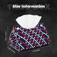 thumbnail image 6 of Goofa Patriotic Star Pattern Triangle Square Tissue Box Cover, Modern PVC Leathe Facial Paper Holder,Decorative Holder/Organizer for Bathroom Vanity Countertop, 6 of 9