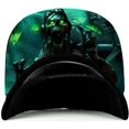 thumbnail image 2 of Heavy Metal Deluxe Snap Back Hat (Green), 2 of 2