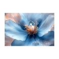 thumbnail image 5 of Mudket Framed Canvas Wall Art Ready to Hang, Soft Light Blue Flower Floral Wall Art, Botanical Wall Decor, Flower Prints Wall Art for Bedroom Living Room Bathroom Decor - 12"L x 8"W, 5 of 10