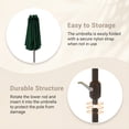 thumbnail image 6 of JUSTLET 15ft Rectangular Outdoor Patio Umbrella Double-Sided Twin Large Patio Umbrella with Crank，Green, 6 of 12