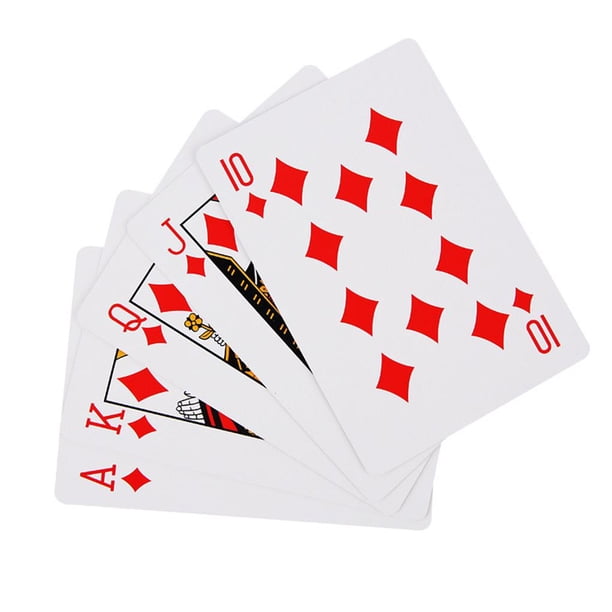 Jumbo Playing Cards 11 X 8.3Inches Juego De Cartas Doble Cara Cartas De Juego Gigantes Regulares 5 Decoración De Fiesta De Póquer De Gran Tamaño Prop Para Adultos Juegos Para Niños 4 Piezas 9Times Scienceny FN002111-00