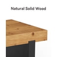thumbnail image 4 of Rustic Coffee Table with Solid Fir Wood Top and Sturdy Black Base, 4 of 7