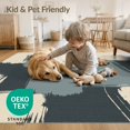 thumbnail image 4 of ODIKA 6'x9' Washable Area Rug Trapping Entryway Abstract Motif Lines Front Door for Family Room, Living Room, Master Bedroom, Non-Slip, Easy Care, 4 of 7